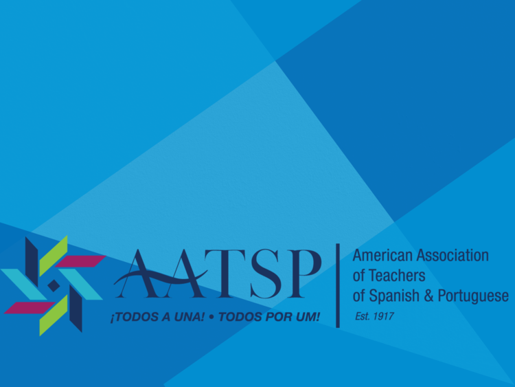 Avant partner AATSP Est. 1917 American Association of Teachers of Spanish and Portuguese logo, ¡Todos a una! ¡Todos por um!